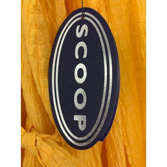 Scoop for Walmart off the shoulder maxi dress yellow size medium 8–10 1746 - Picture 5 of 9